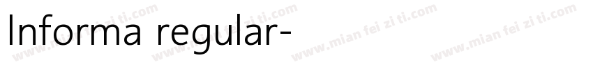 Informa regular字体转换